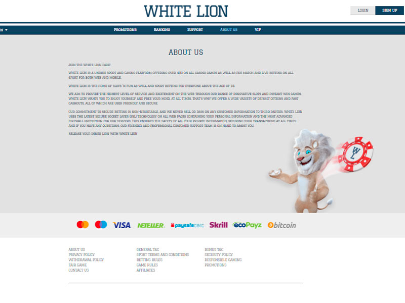 white lion casino app